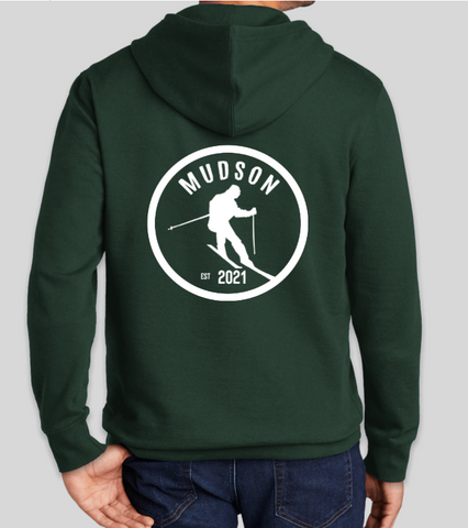 'Skier' Hoodie Sweatshirt - Forest Green
