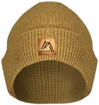 Waffle Knit Cuff Beanie - Caramel